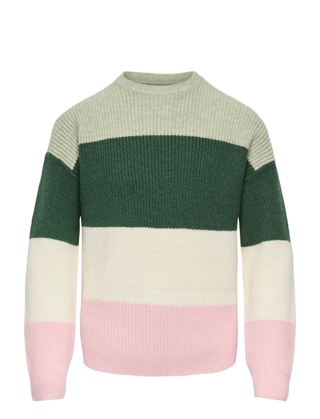 Kids Only KOGSANDY L/S STRIPE PULLOVER KNT NOOS - Strik - DESERT SAGE / multi