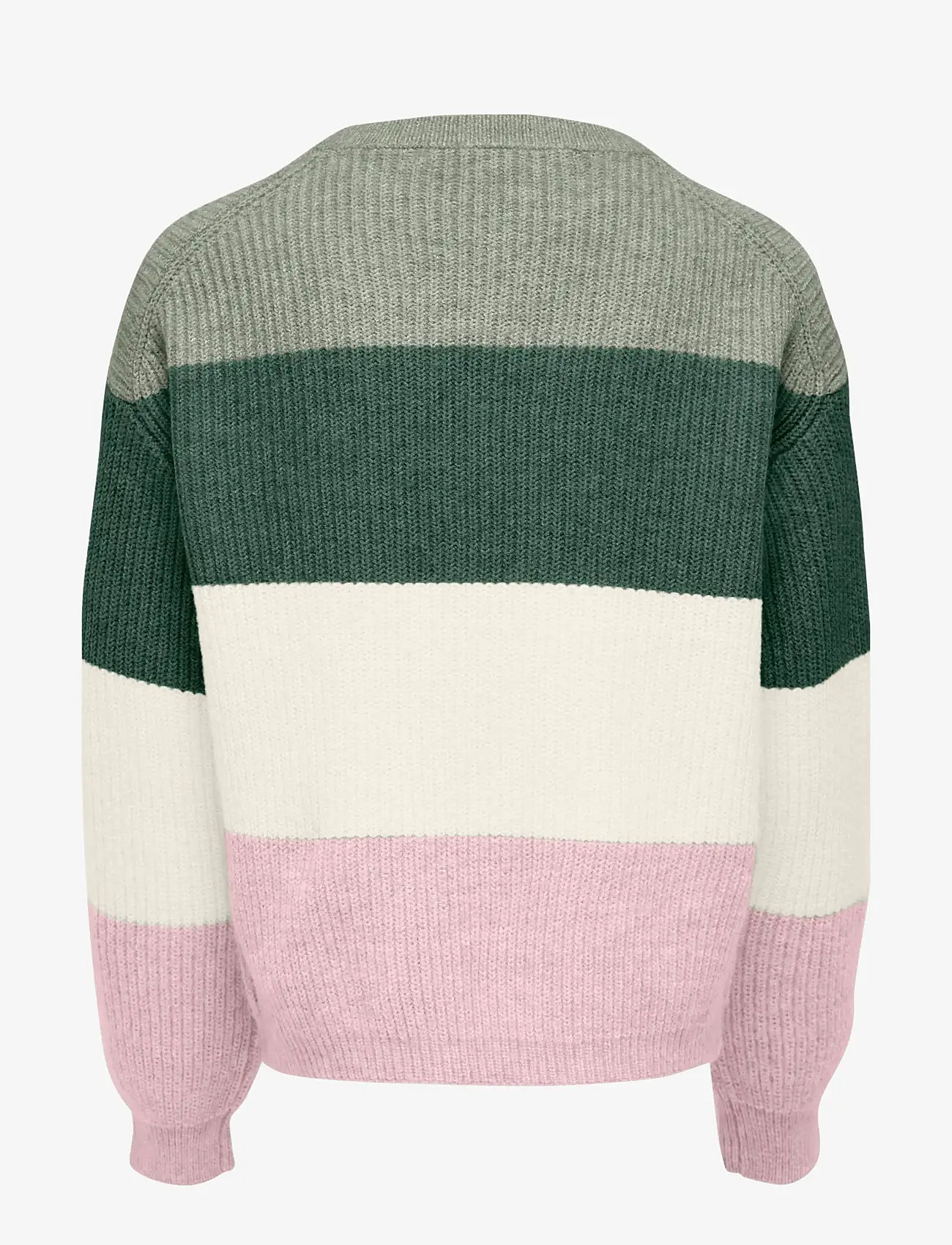 Kids Only - KOGSANDY L/S STRIPE PULLOVER KNT NOOS - jumpers - desert sage - 1