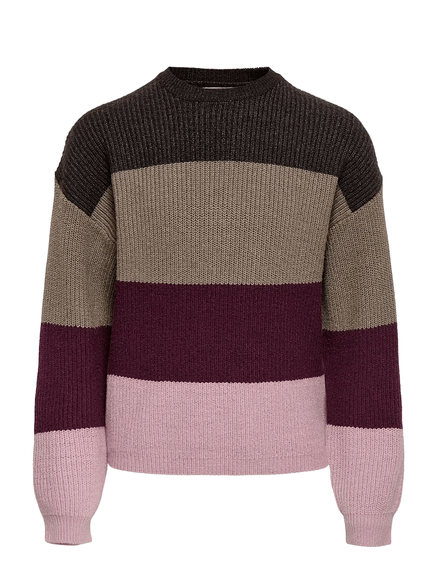 Kids Only - KOGSANDY L/S STRIPE PULLOVER KNT NOOS - trøjer - keepsake lilac - 0