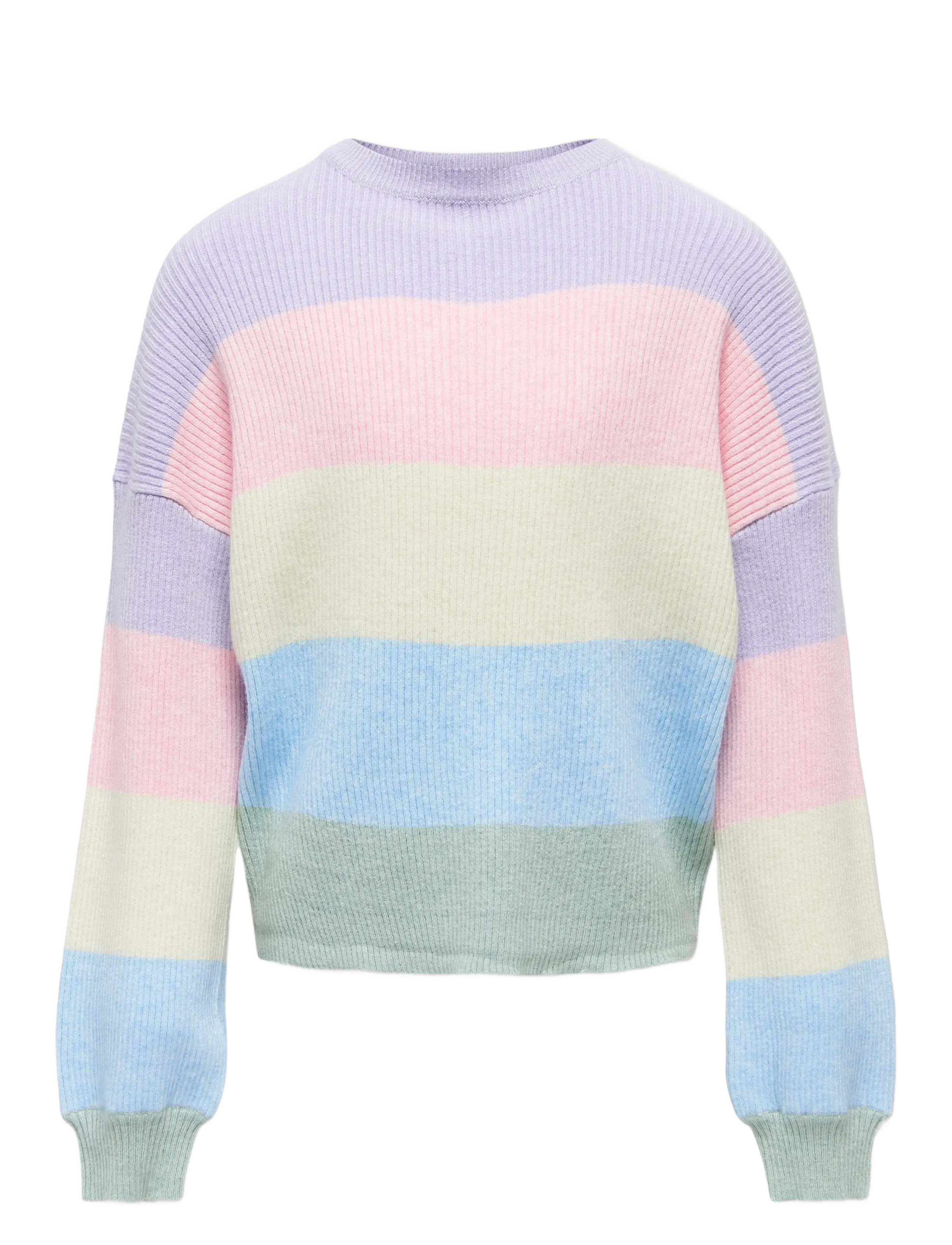 Kids Only KOGSANDY L/S STRIPE PULLOVER KNT NOOS - Stickat - LAVENDULA / multi