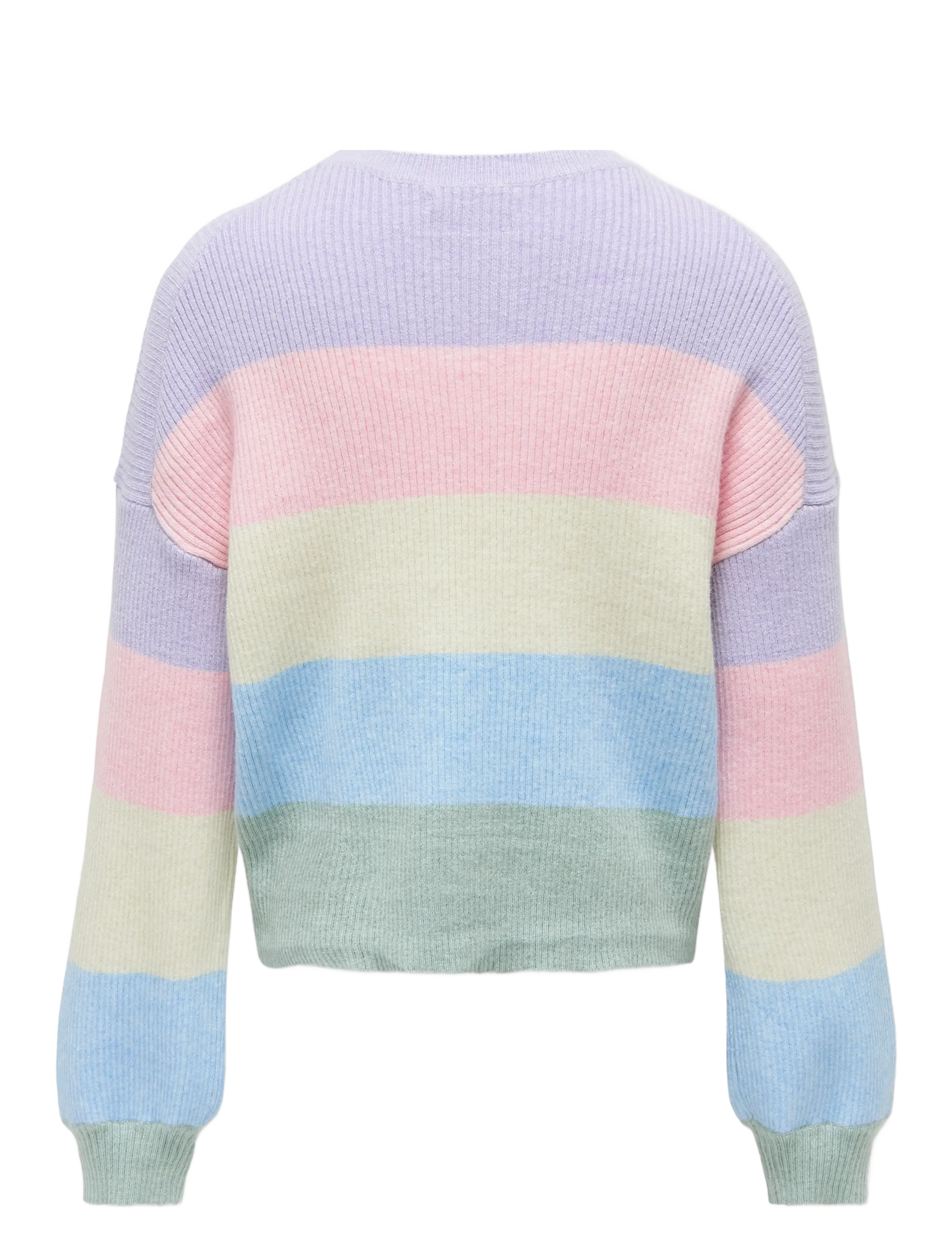 Kids Only - KOGSANDY L/S STRIPE PULLOVER KNT NOOS - trøjer - lavendula - 2