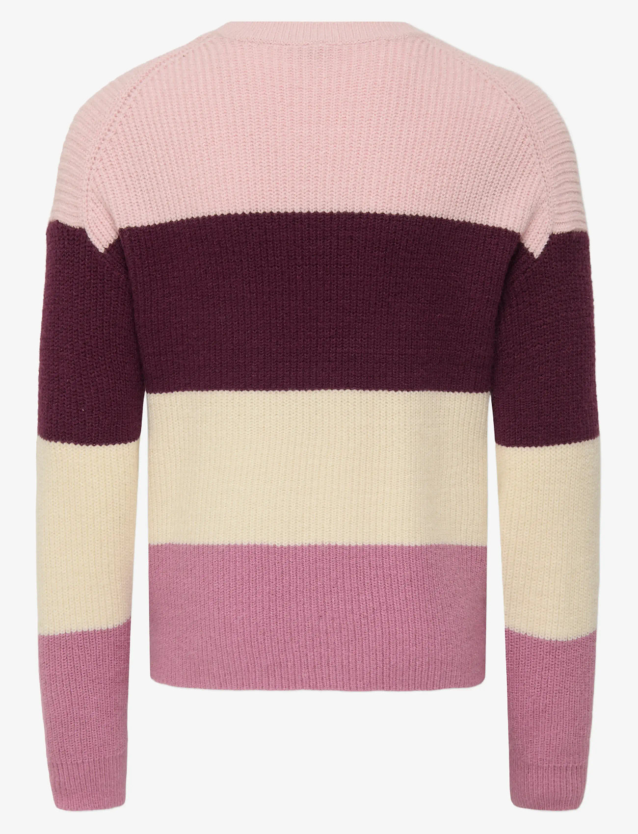 Kids Only - KOGSANDY L/S STRIPE PULLOVER KNT NOOS - pullover - mauve wine - 2