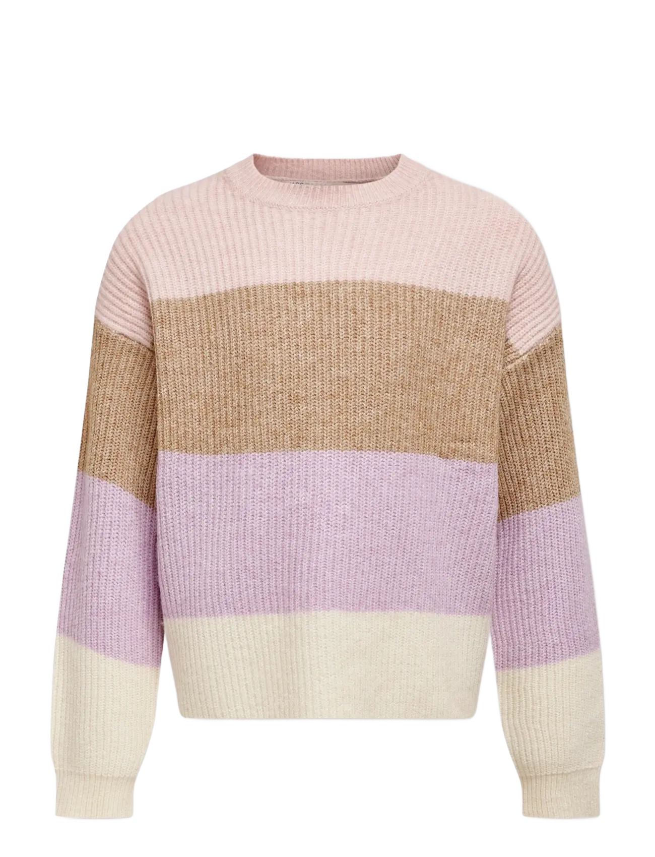 KOGSANDY L/S STRIPE PULLOVER KNT NOOS - SEPIA ROSE