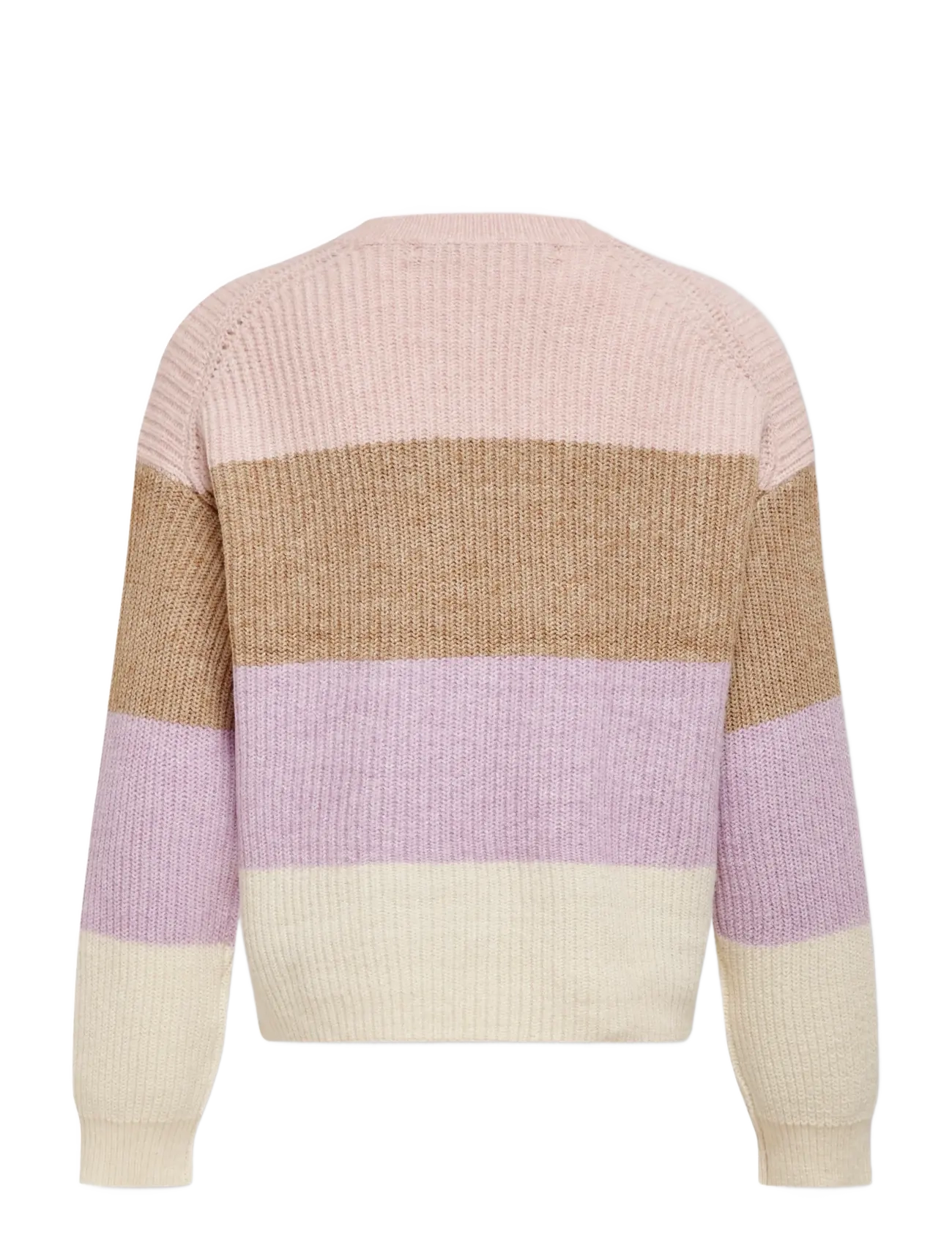 Kids Only - KOGSANDY L/S STRIPE PULLOVER KNT NOOS - trøjer - sepia rose - 2