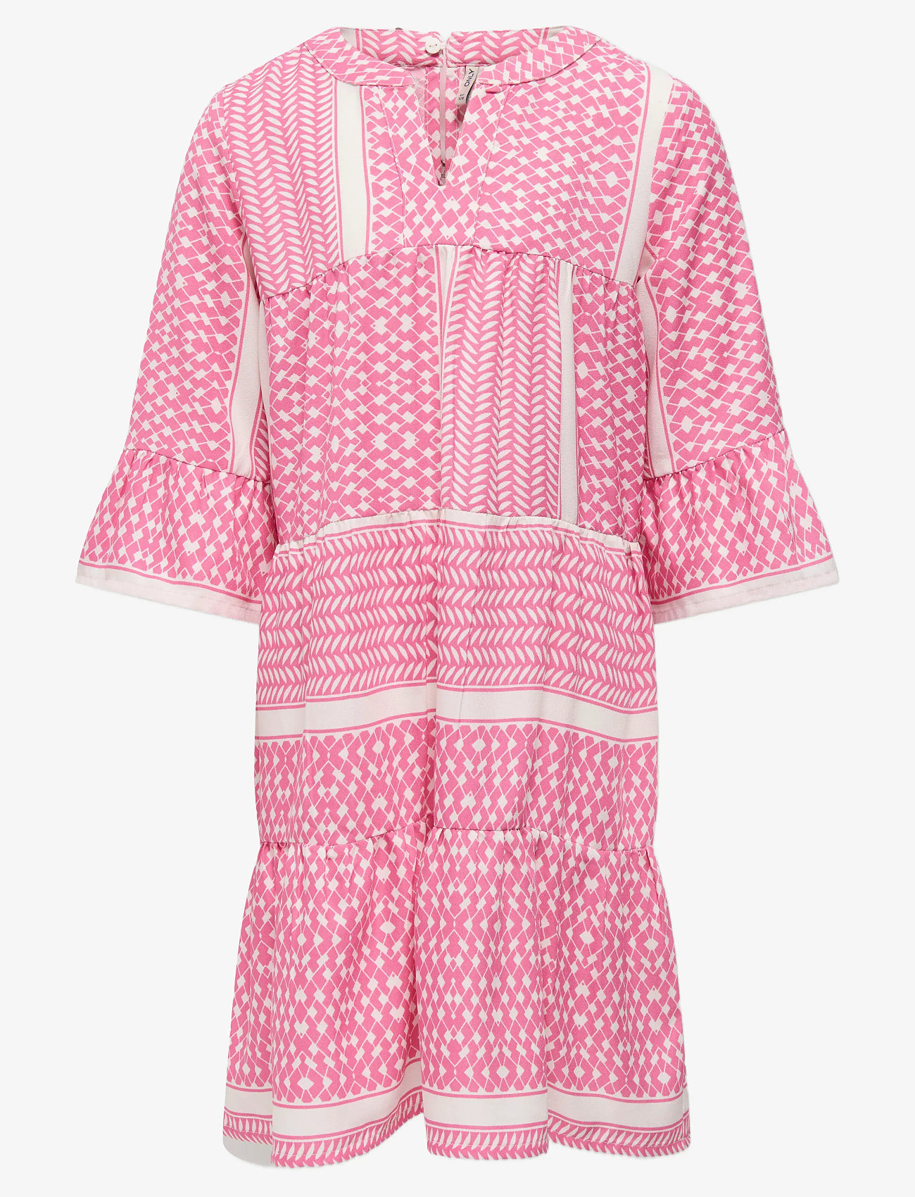 Kids Only - KOGALBERTE LIFE 3/4 DRESS PTM - langærmede hverdagskjoler - fuchsia pink - 0