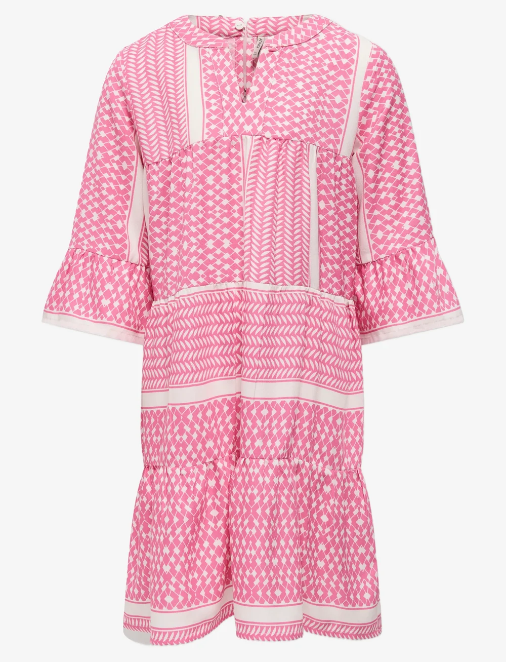 Kids Only - KOGALBERTE LIFE 3/4 DRESS PTM - långärmade vardagsklänningar - fuchsia pink - 0