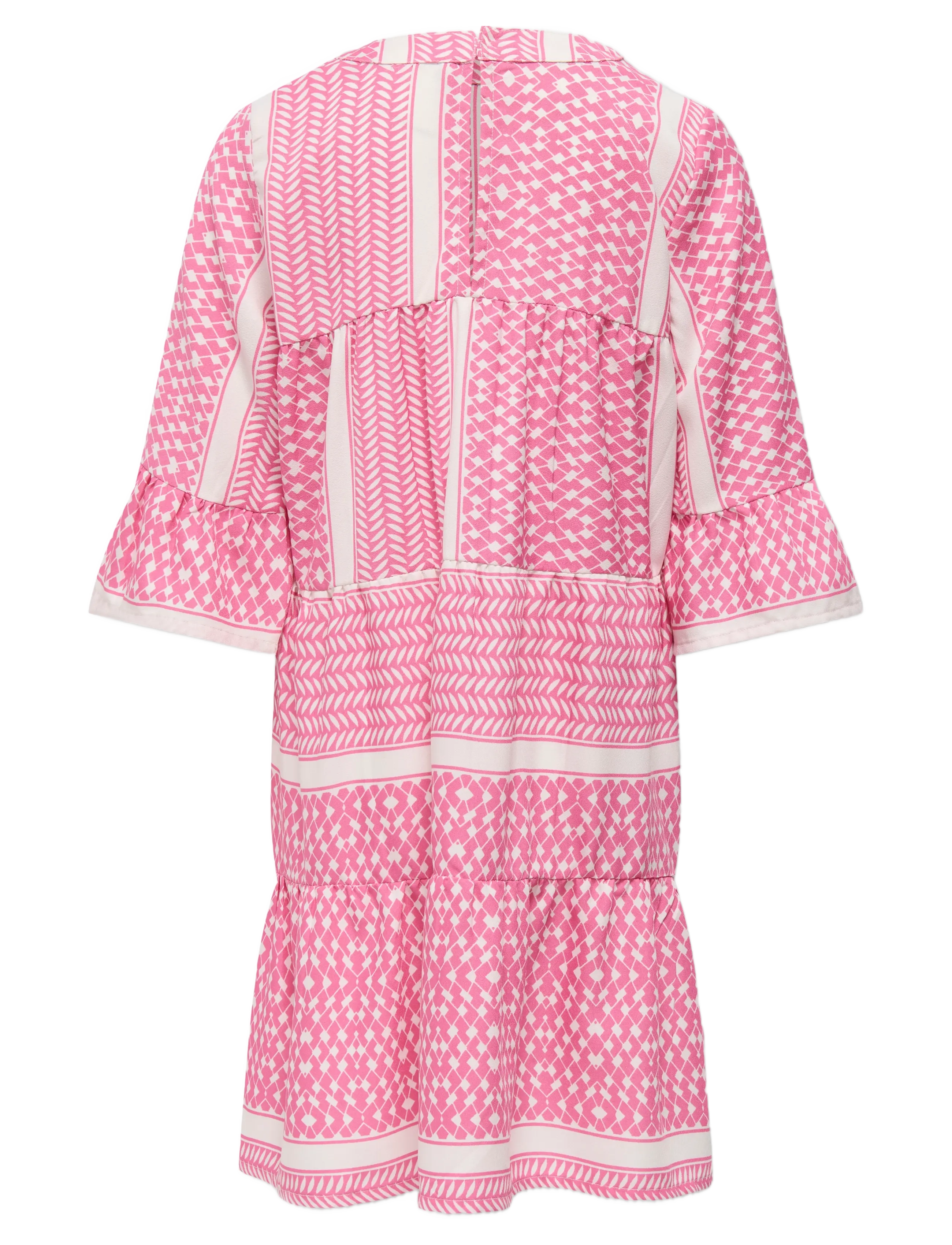 Kids Only - KOGALBERTE LIFE 3/4 DRESS PTM - langärmelige freizeitkleider - fuchsia pink - 1