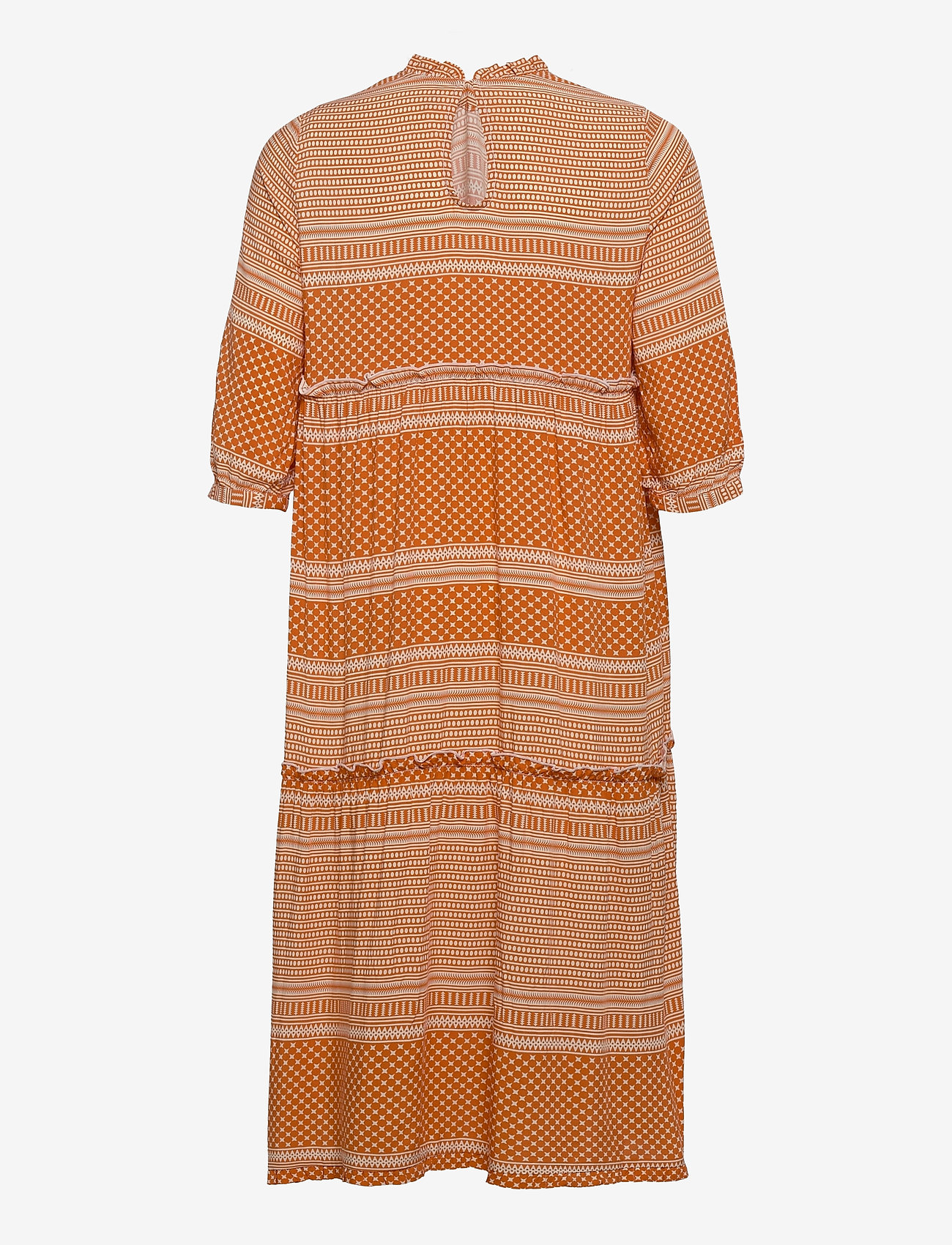 Kids Only - KONELLA 3/4 MIDI DRESS CP WVN - ecru - 1