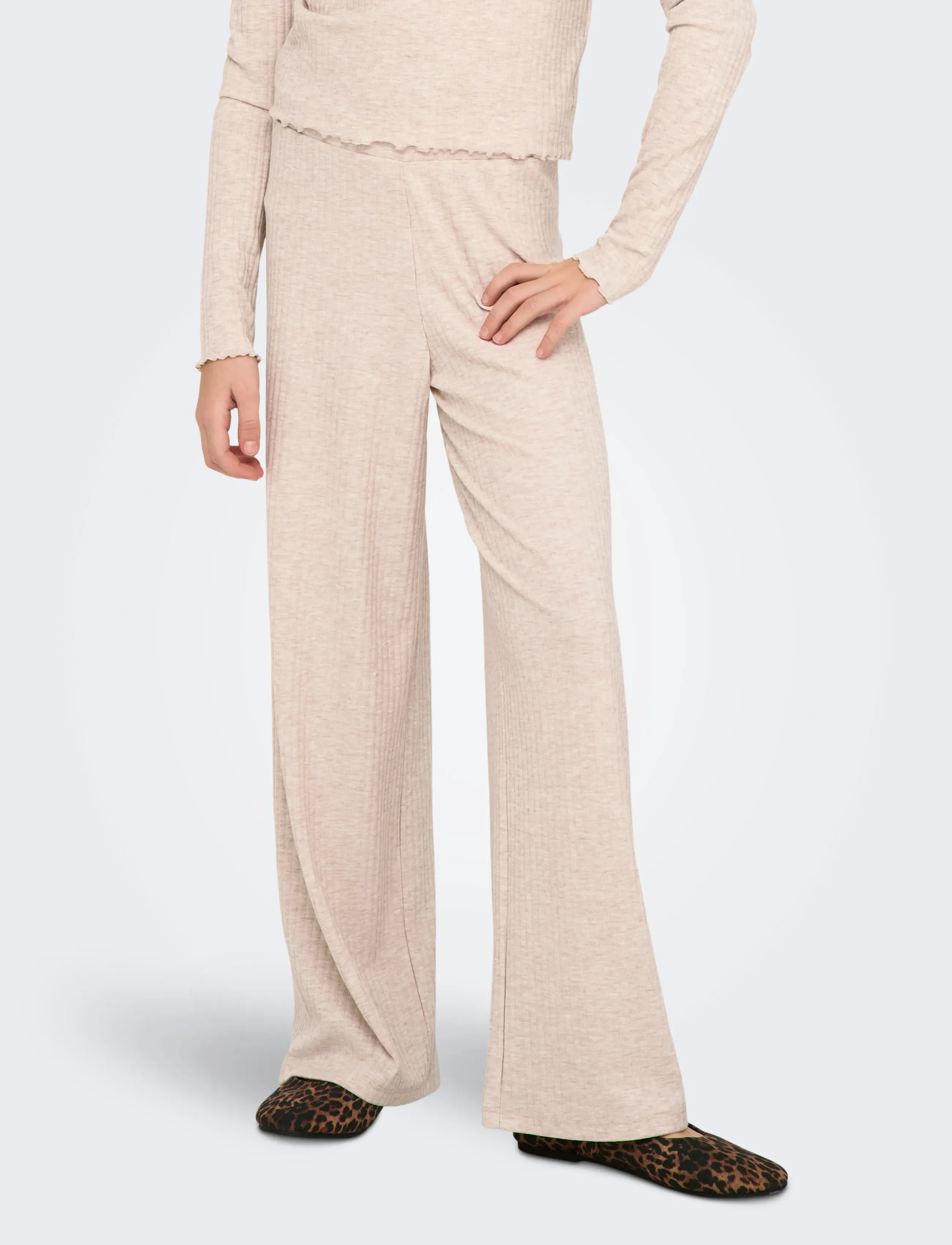 Kids Only Kognella Pant Jrs Noos, 128, Unterteile, Creme - Trousers, Kinder