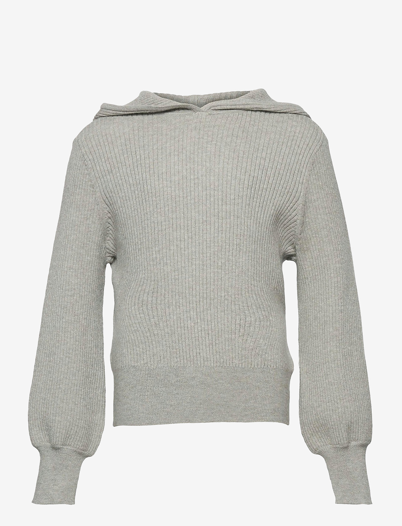 Kids Only - KONFLORELLE LIFE L/S HOOD KNT - light grey melange - 0