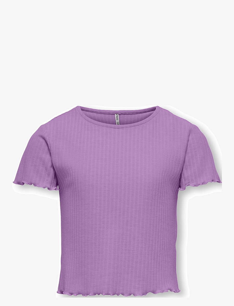 Kids Only - KOGNELLA S/S O-NECK TOP NOOS JRS - kortærmede t-shirts - african violet - 0