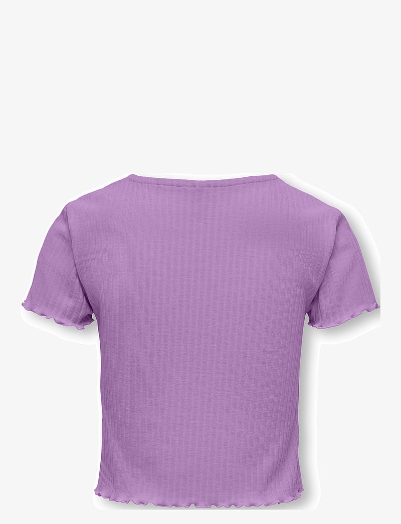 Kids Only - KOGNELLA S/S O-NECK TOP NOOS JRS - kurzärmelige - african violet - 1