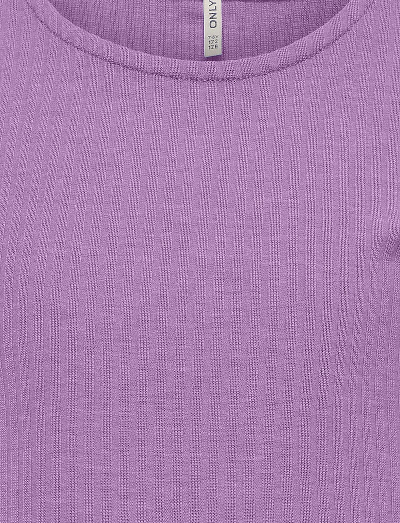 Kids Only - KOGNELLA S/S O-NECK TOP NOOS JRS - kurzärmelige - african violet - 2