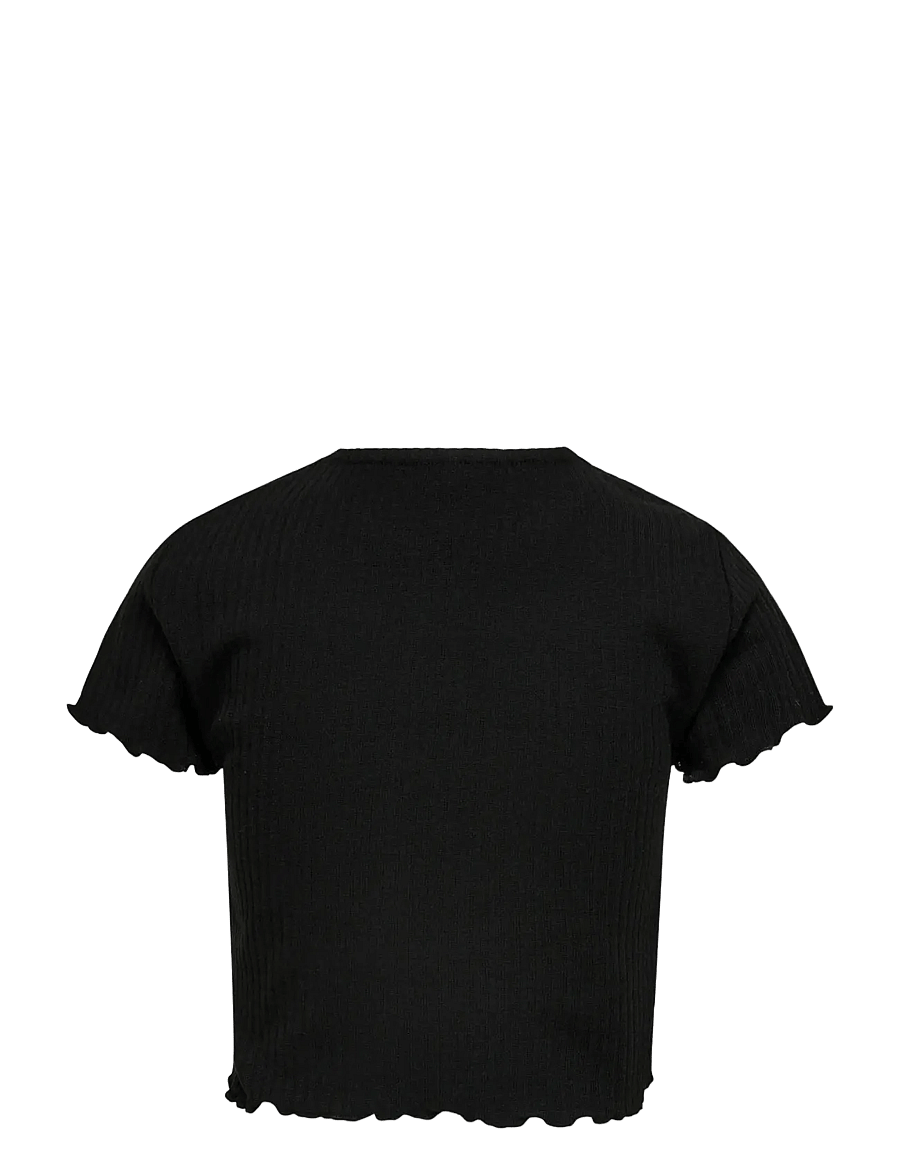 Kids Only - KOGNELLA S/S O-NECK TOP NOOS JRS - lühikeste varrukatega t-särgid - black - 2