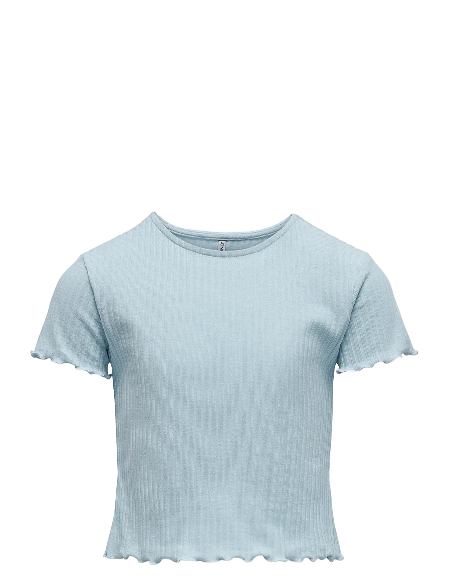 Kids Only - KOGNELLA S/S O-NECK TOP NOOS JRS - kortærmede t-shirts - cashmere blue - 0