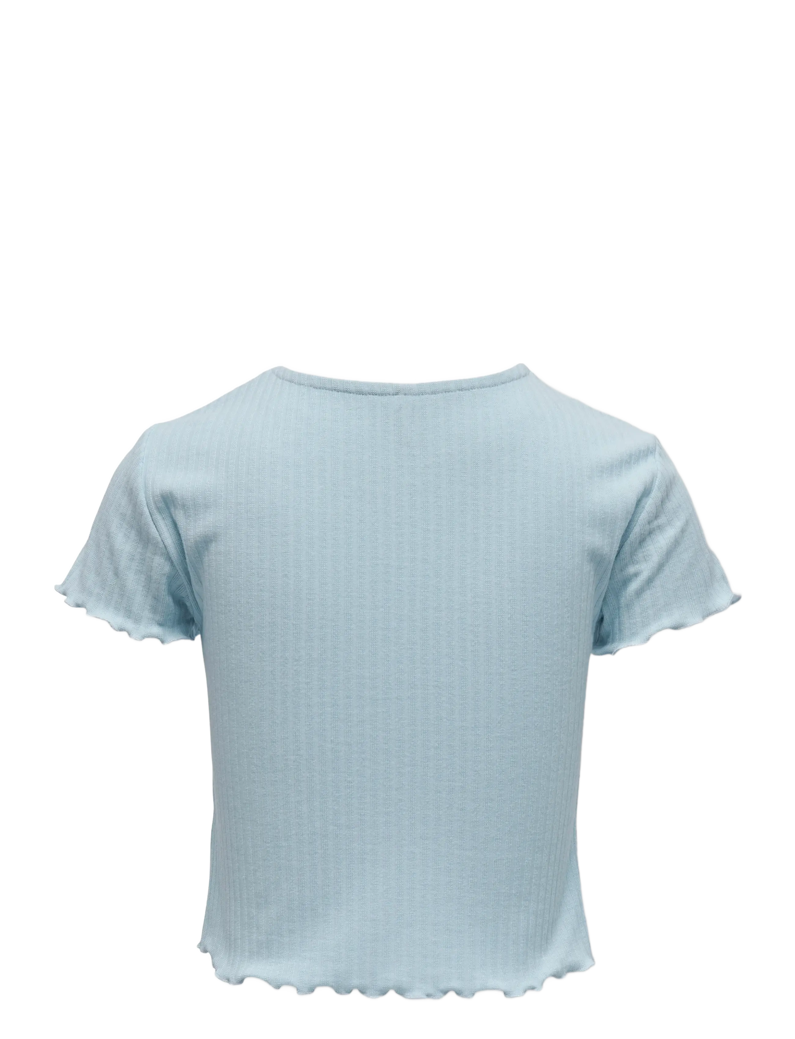 Kids Only - KOGNELLA S/S O-NECK TOP NOOS JRS - kortærmede t-shirts - cashmere blue - 1