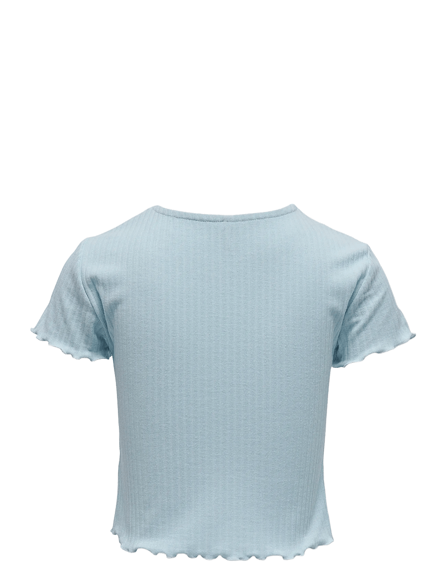 Kids Only - KOGNELLA S/S O-NECK TOP NOOS JRS - kortærmede t-shirts - cashmere blue - 1