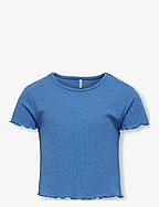 KOGNELLA S/S O-NECK TOP NOOS JRS - FRENCH BLUE