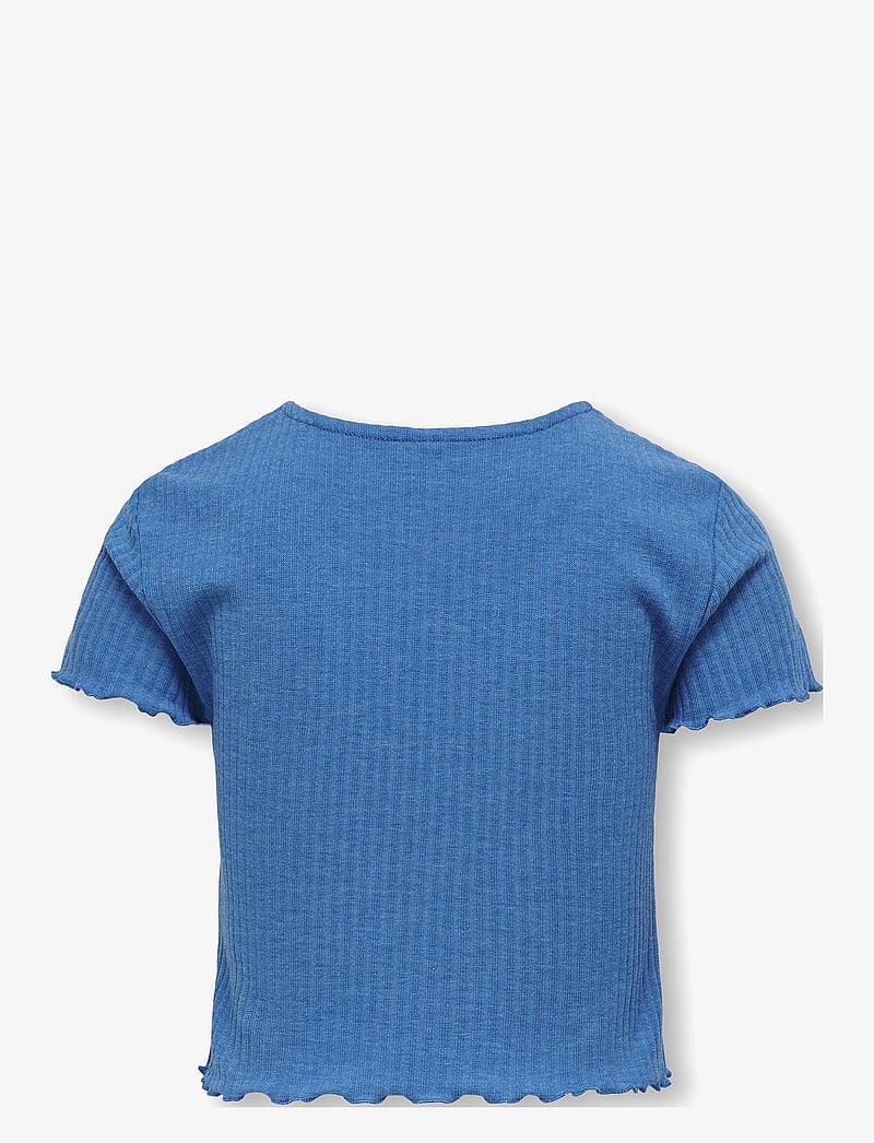 Kids Only - KOGNELLA S/S O-NECK TOP NOOS JRS - kurzärmelige - french blue - 2