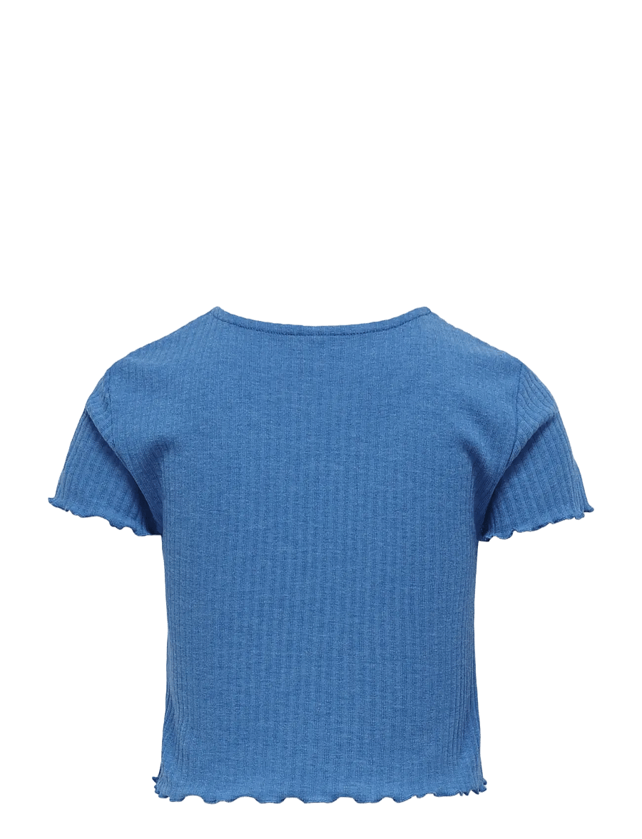 Kids Only - KOGNELLA S/S O-NECK TOP NOOS JRS - kortærmede t-shirts - french blue - 2