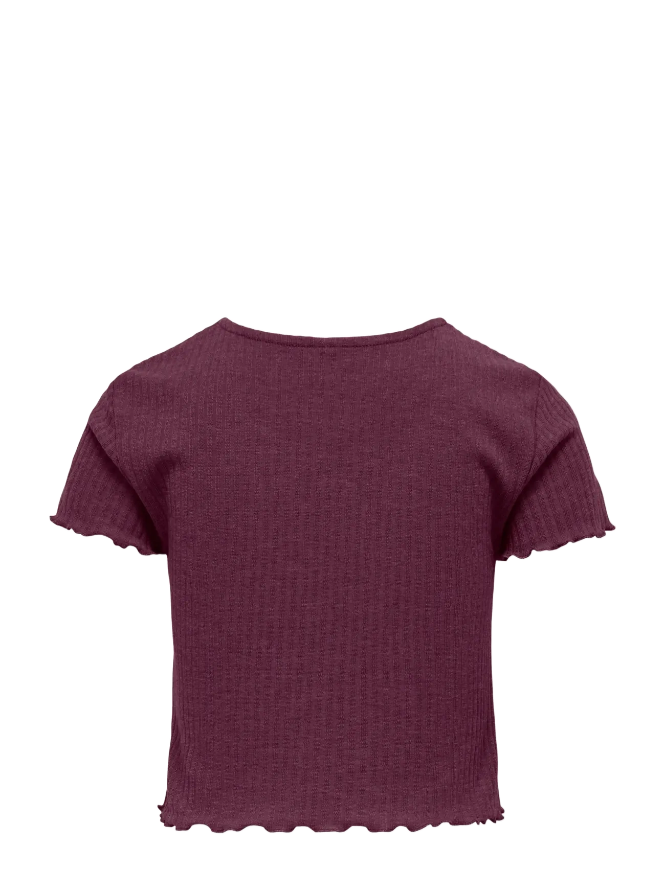 Kids Only - KOGNELLA S/S O-NECK TOP NOOS JRS - kortærmede t-shirts - mauve wine - 2