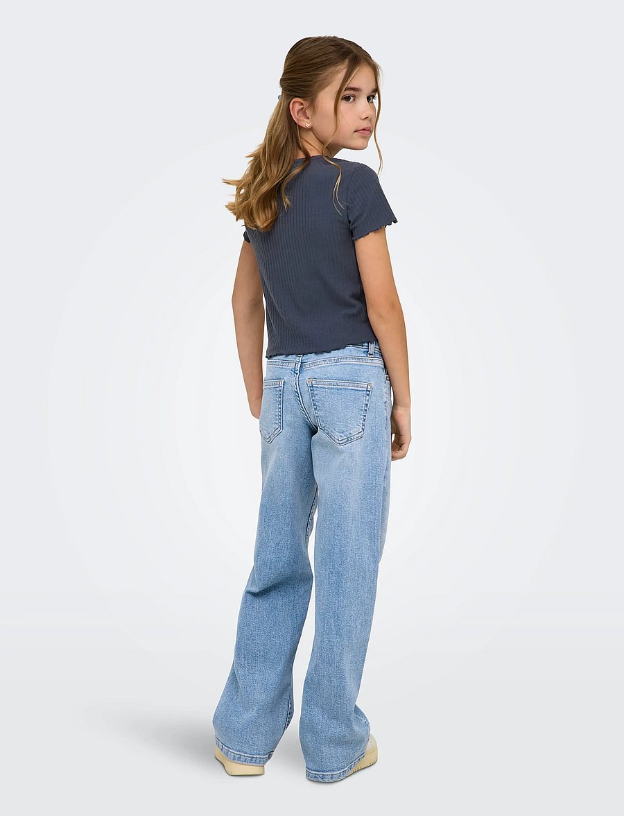 Kids Only - KOGNELLA S/S O-NECK TOP NOOS JRS - kurzärmelige - ombre blue - 3