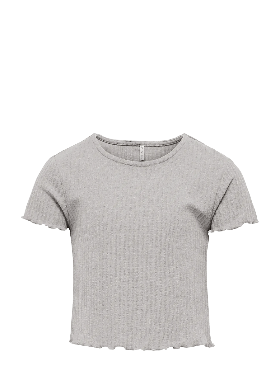Kids Only - KOGNELLA S/S O-NECK TOP NOOS JRS - lühikeste varrukatega t-särgid - opal gray - 0