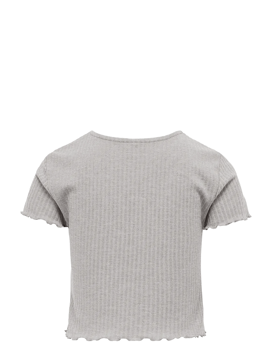 Kids Only - KOGNELLA S/S O-NECK TOP NOOS JRS - lühikeste varrukatega t-särgid - opal gray - 1