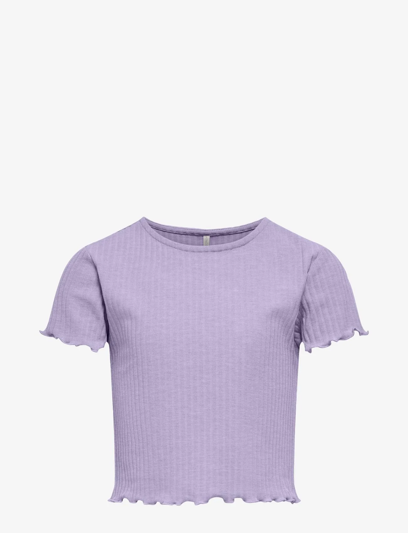 Kids Only - KOGNELLA S/S O-NECK TOP NOOS JRS - short-sleeved t-shirts - pastel lilac - 0