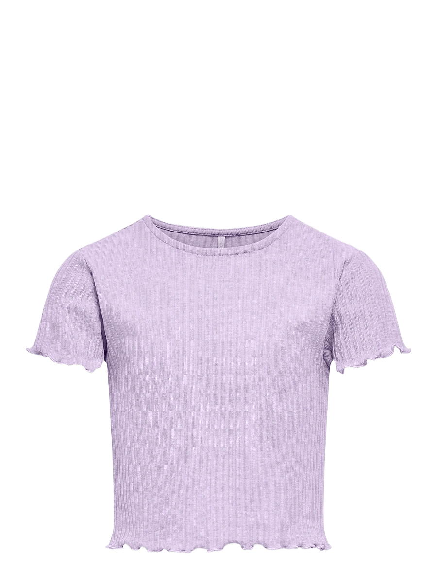 Kids Only - KOGNELLA S/S O-NECK TOP NOOS JRS - kortærmede t-shirts - pastel lilac - 0
