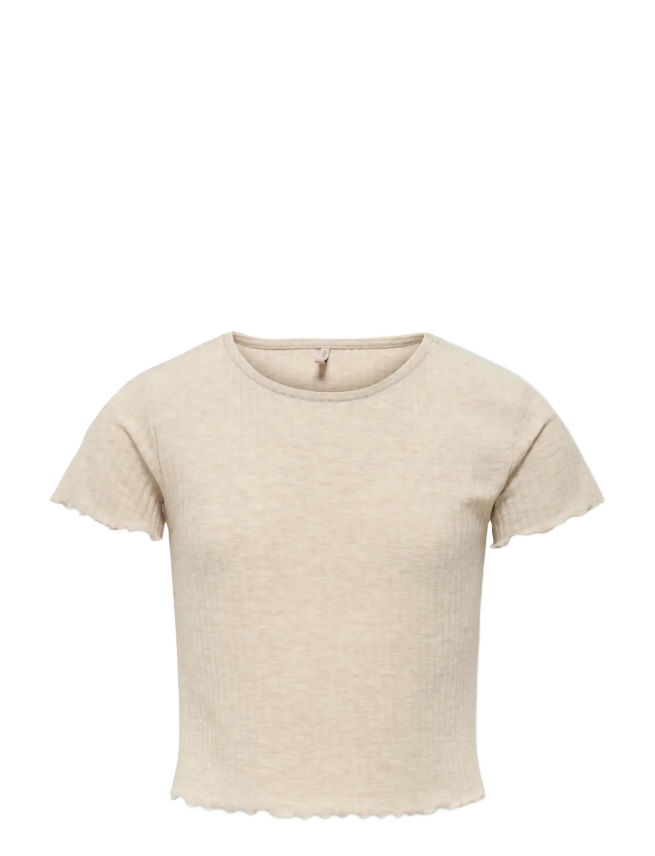 Kids Only KOGNELLA S/S O-NECK TOP NOOS JRS - Oberteile - PUMICE STONE / beige