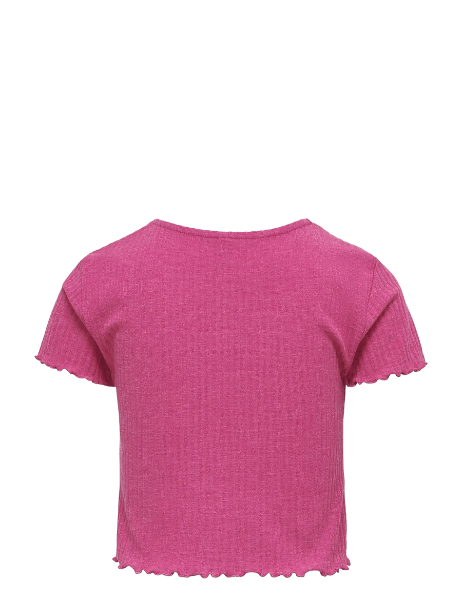 Kids Only - KOGNELLA S/S O-NECK TOP NOOS JRS - kortærmede t-shirts - raspberry rose - 2