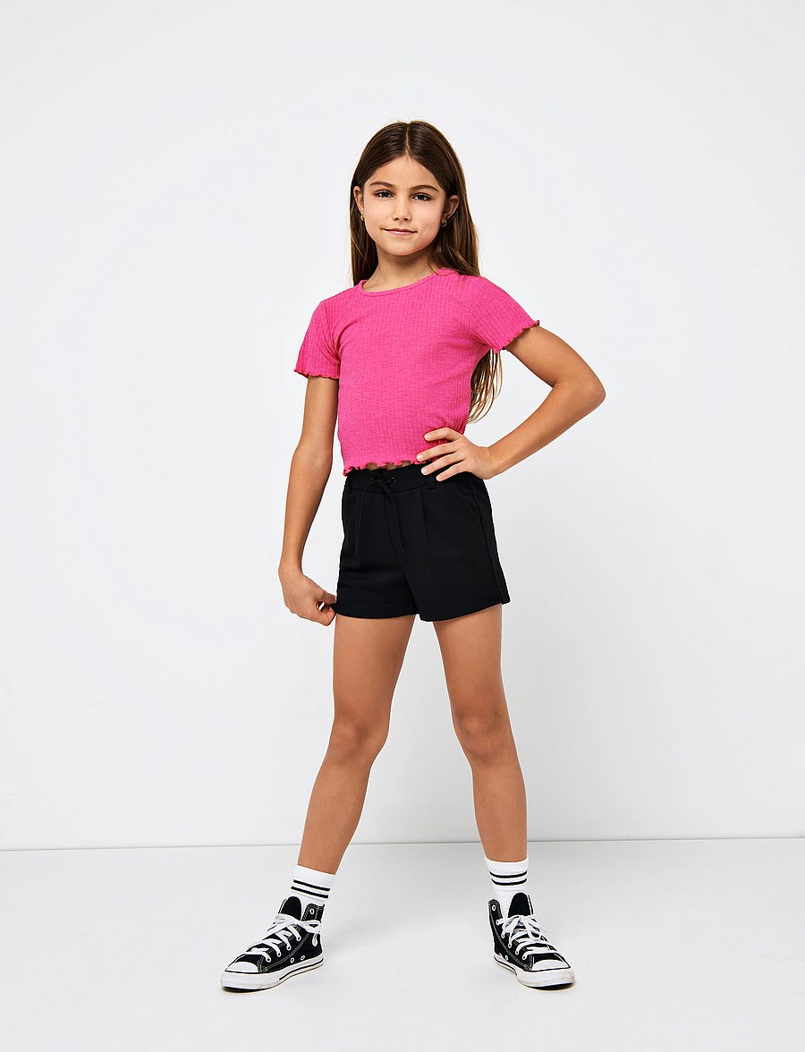 Kids Only - KOGNELLA S/S O-NECK TOP NOOS JRS - t-shirts à manches courtes - raspberry rose - 0