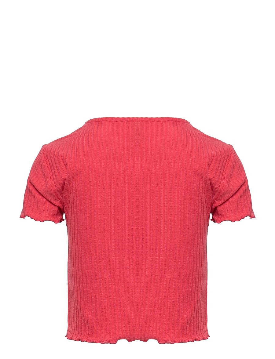 Kids Only - KOGNELLA S/S O-NECK TOP NOOS JRS - kortærmede t-shirts - sugar coral - 1