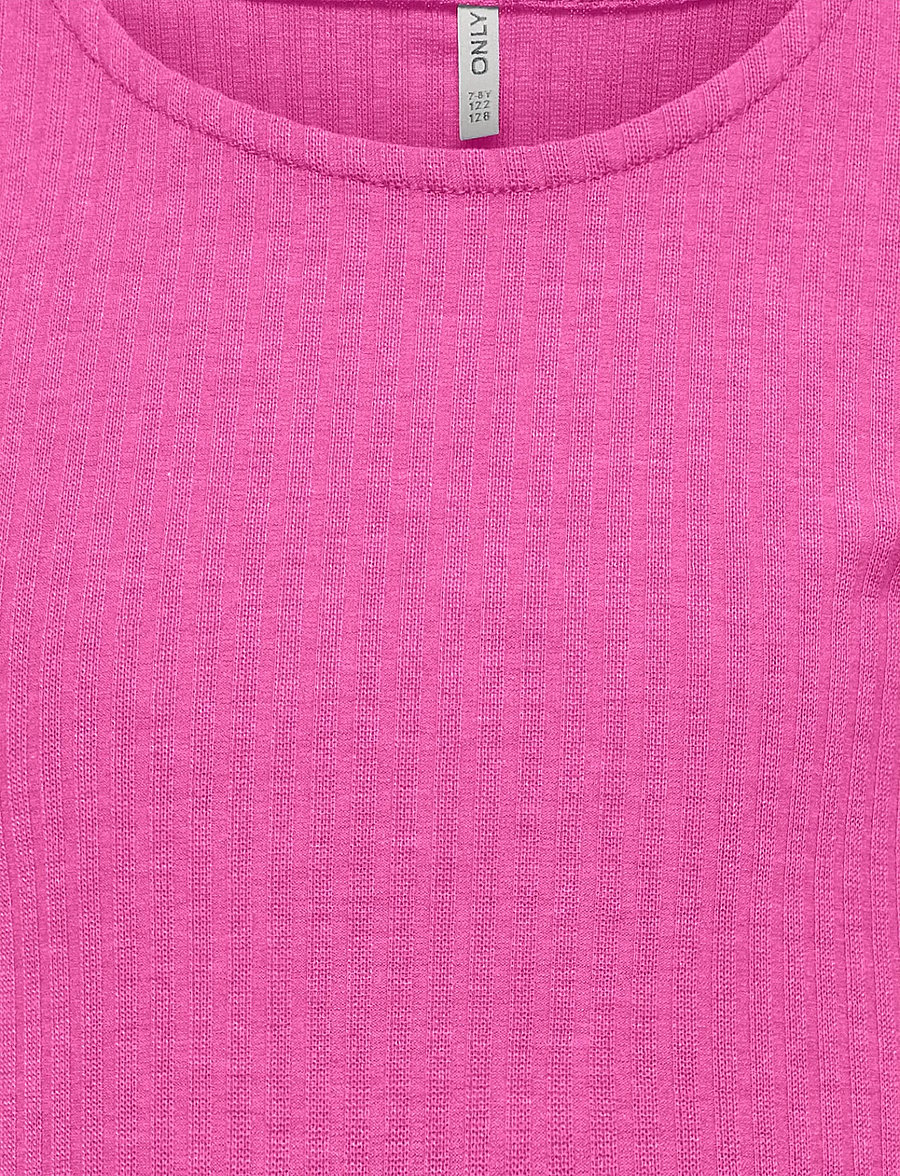 Kids Only - KOGNELLA S/S O-NECK TOP NOOS JRS GRL - kortærmede t-shirts - super pink - 2