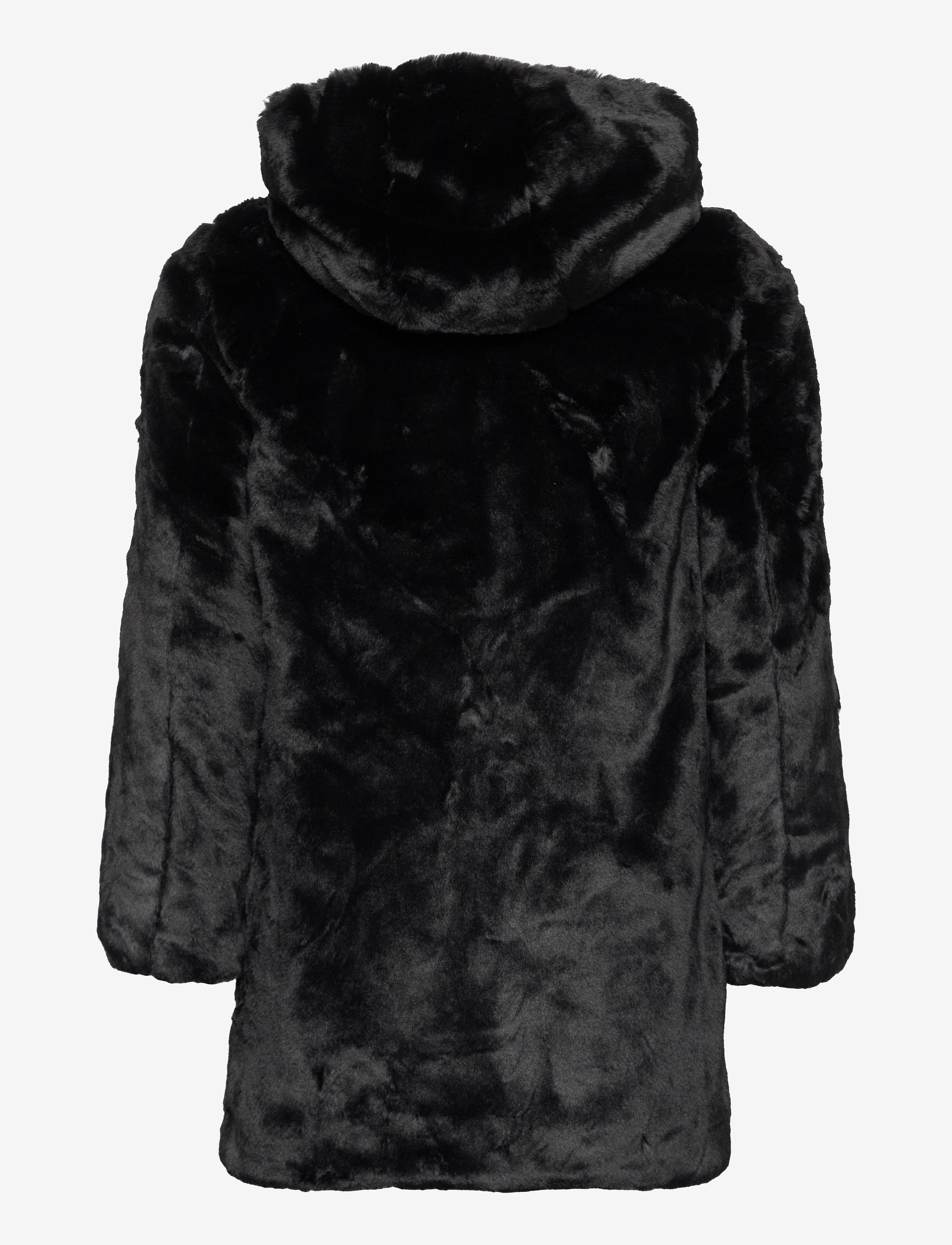 Kids Only - KONMALOU FAUX FUR HOOD COAT CP OTW - black - 1