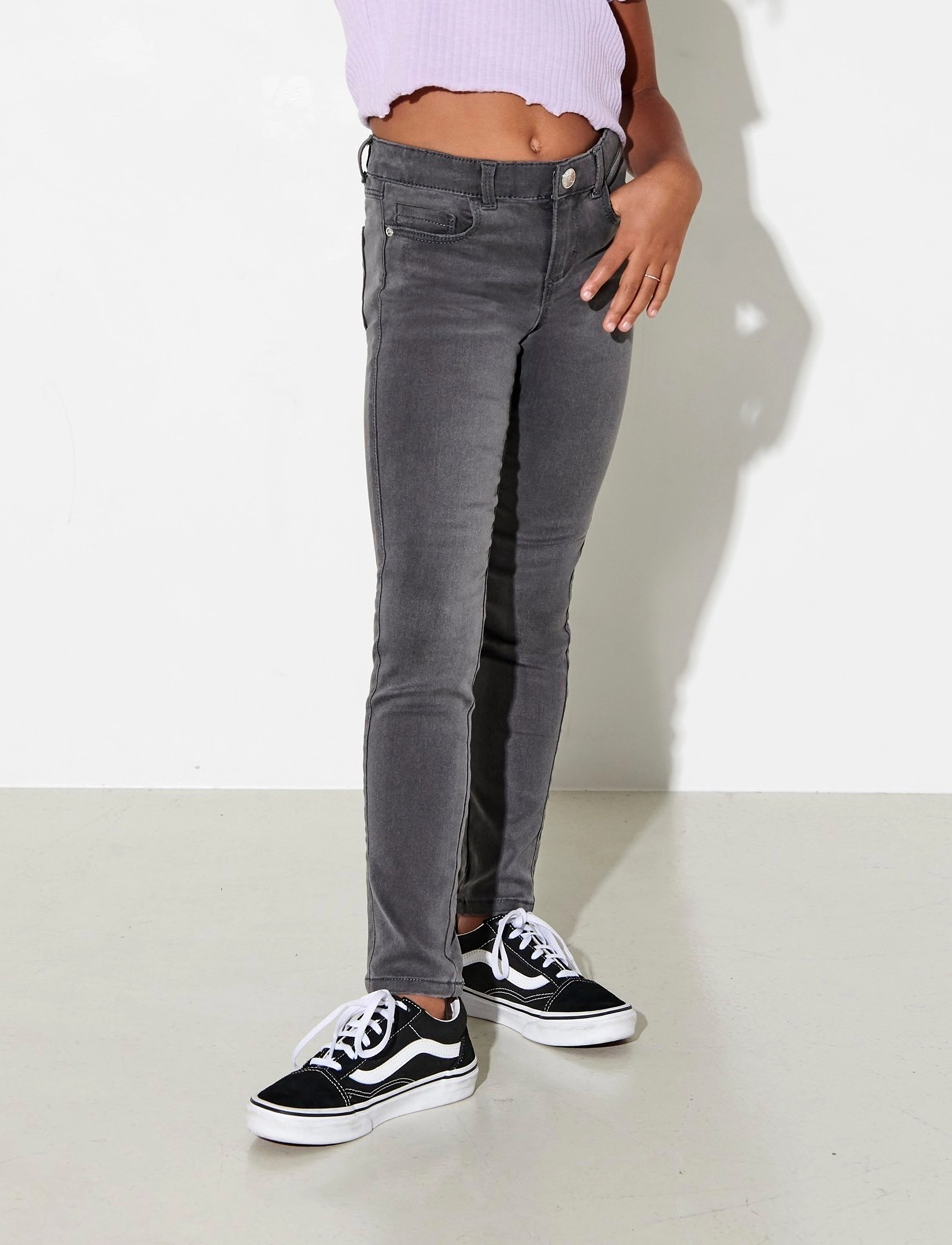 Kids Only Konroyal Life Reg Skinny Bj312 Noos, 158, Jeans, Grau - Kinder