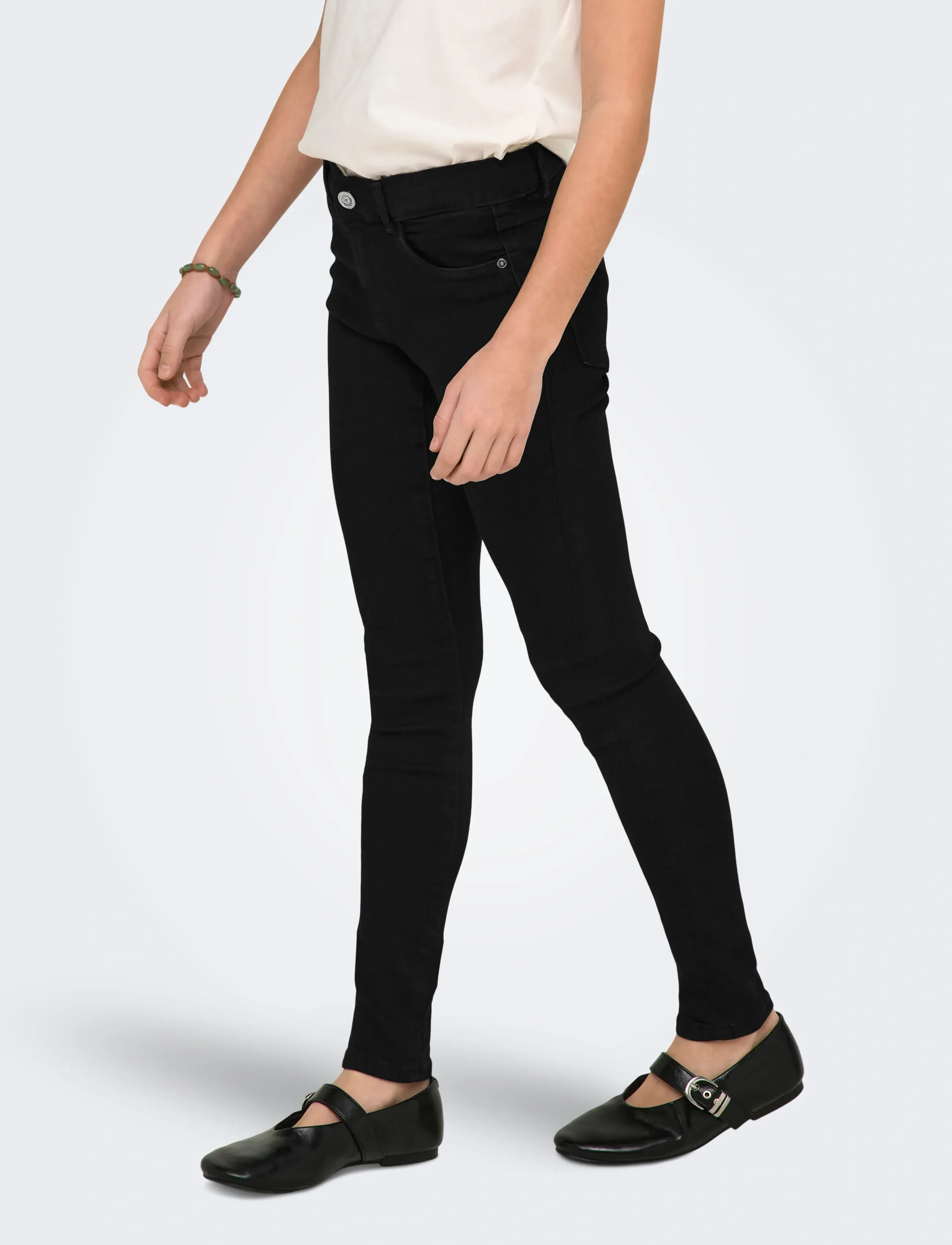 Kids Only Konrain Reg Skinny Jeans Cry6060 Noos, 140, Jeans, Schwarz - Kinder