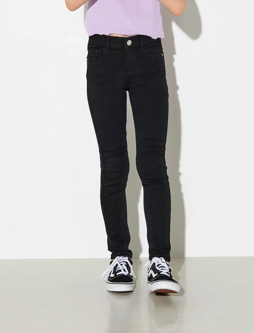 Kids Only - KONRAIN REG SKINNY JEANS CRY6060 NOOS - skinny jeans - black - 0