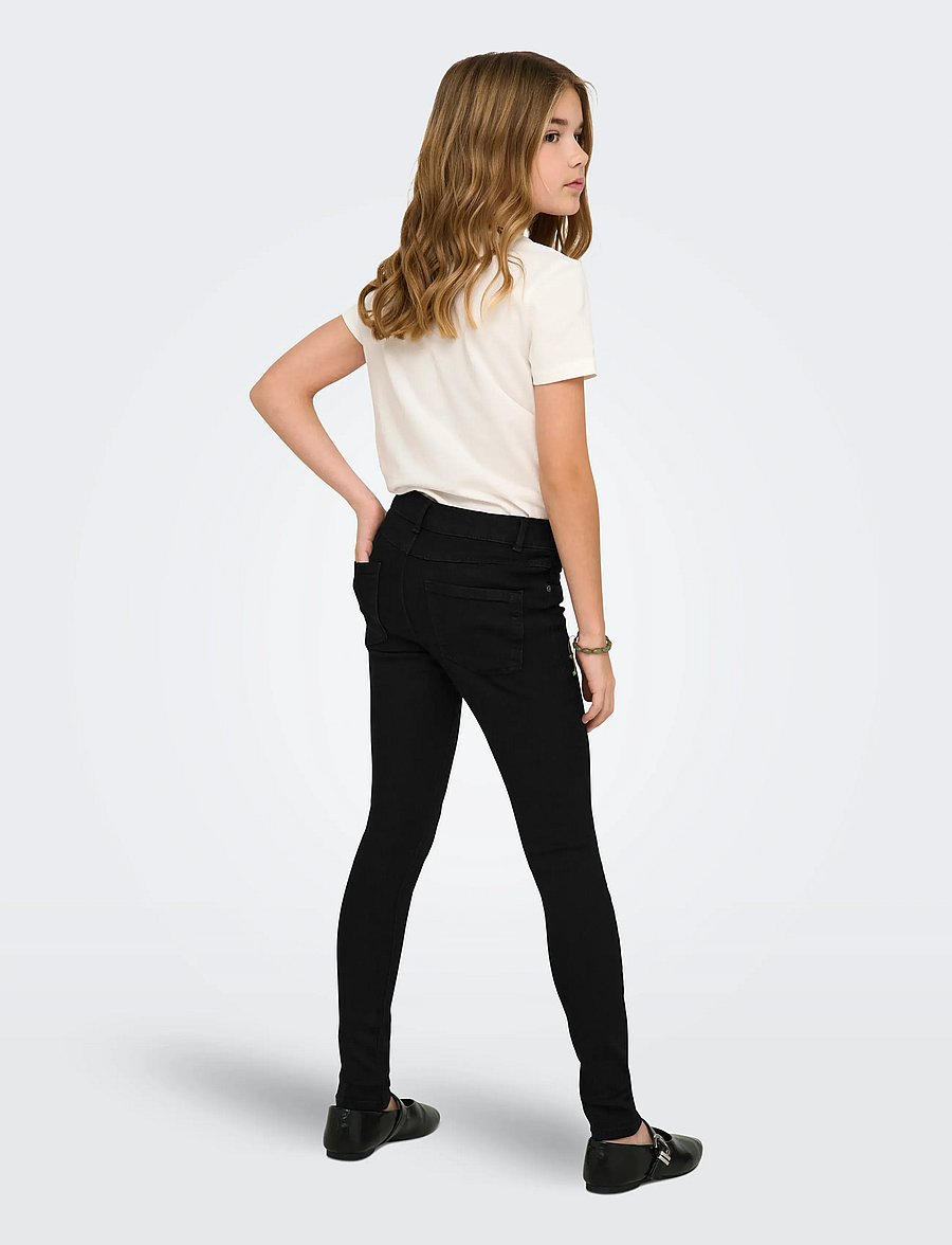 Kids Only - KONRAIN REG SKINNY JEANS CRY6060 NOOS - jeans skinny - black - 3