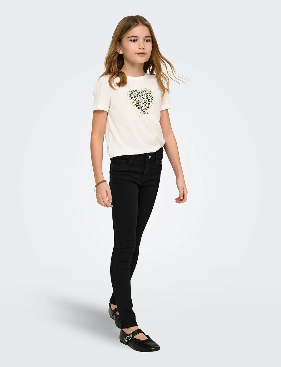 Kids Only - KONRAIN REG SKINNY JEANS CRY6060 NOOS - jeans skinny - black - 4
