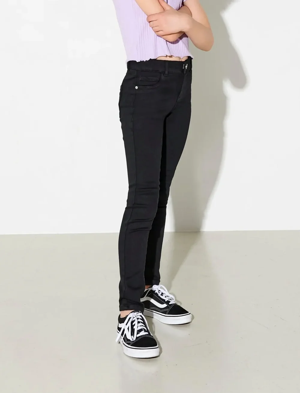 Kids Only - KONRAIN REG SKINNY JEANS CRY6060 NOOS - skinny jeans - black - 5