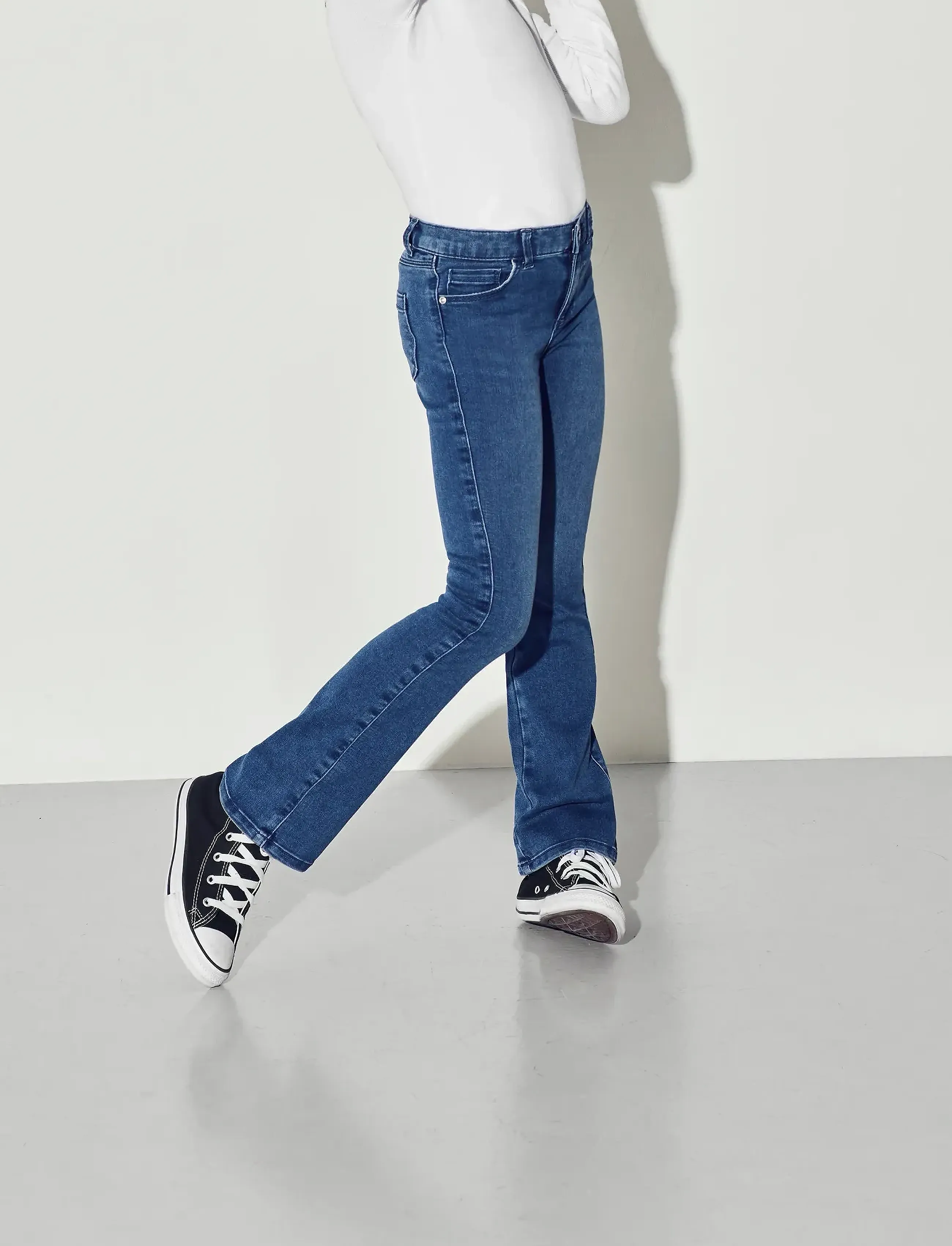 Kids Only - KONROYAL LIFE REG FLARED PIM504 NOOS - bootcut-farkut - medium blue denim - 3