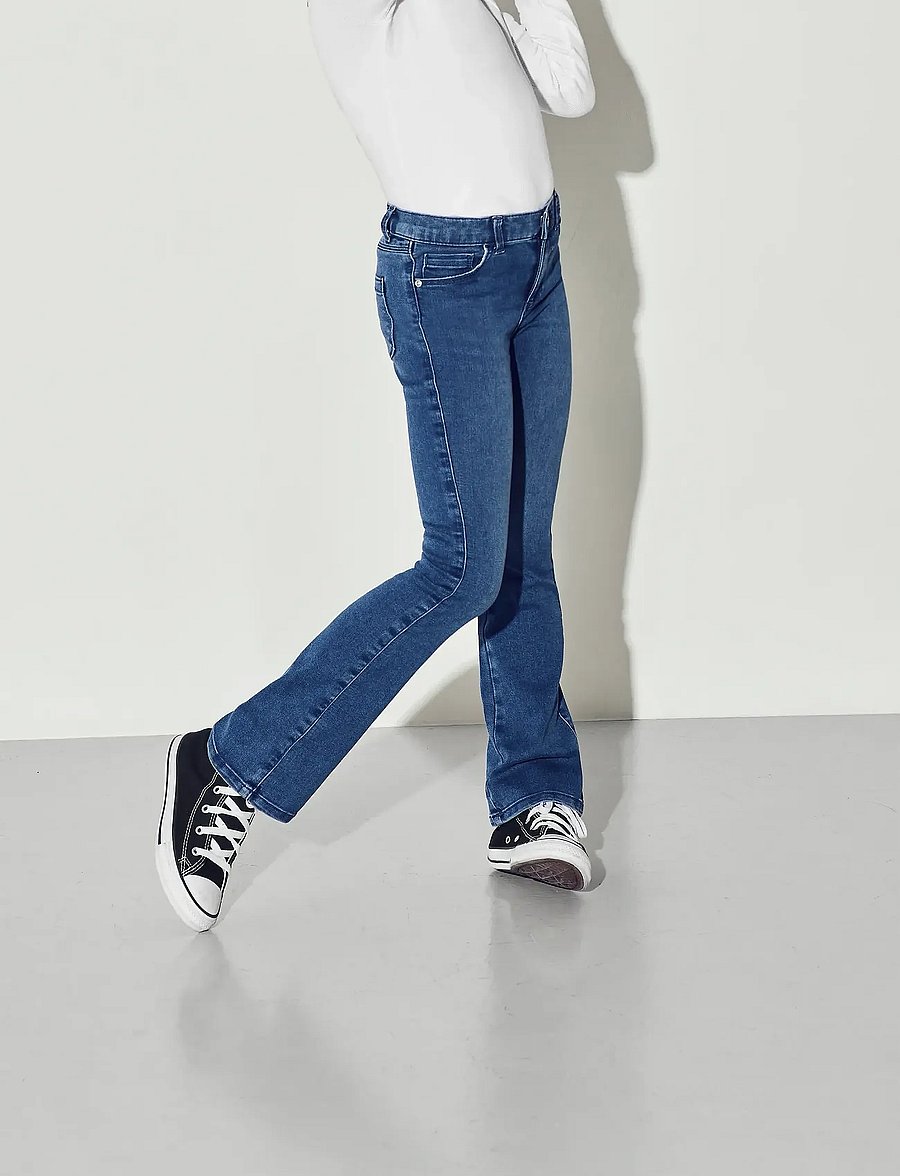 Kids Only - KONROYAL LIFE REG FLARED PIM504 NOOS - bootcut-farkut - medium blue denim - 3