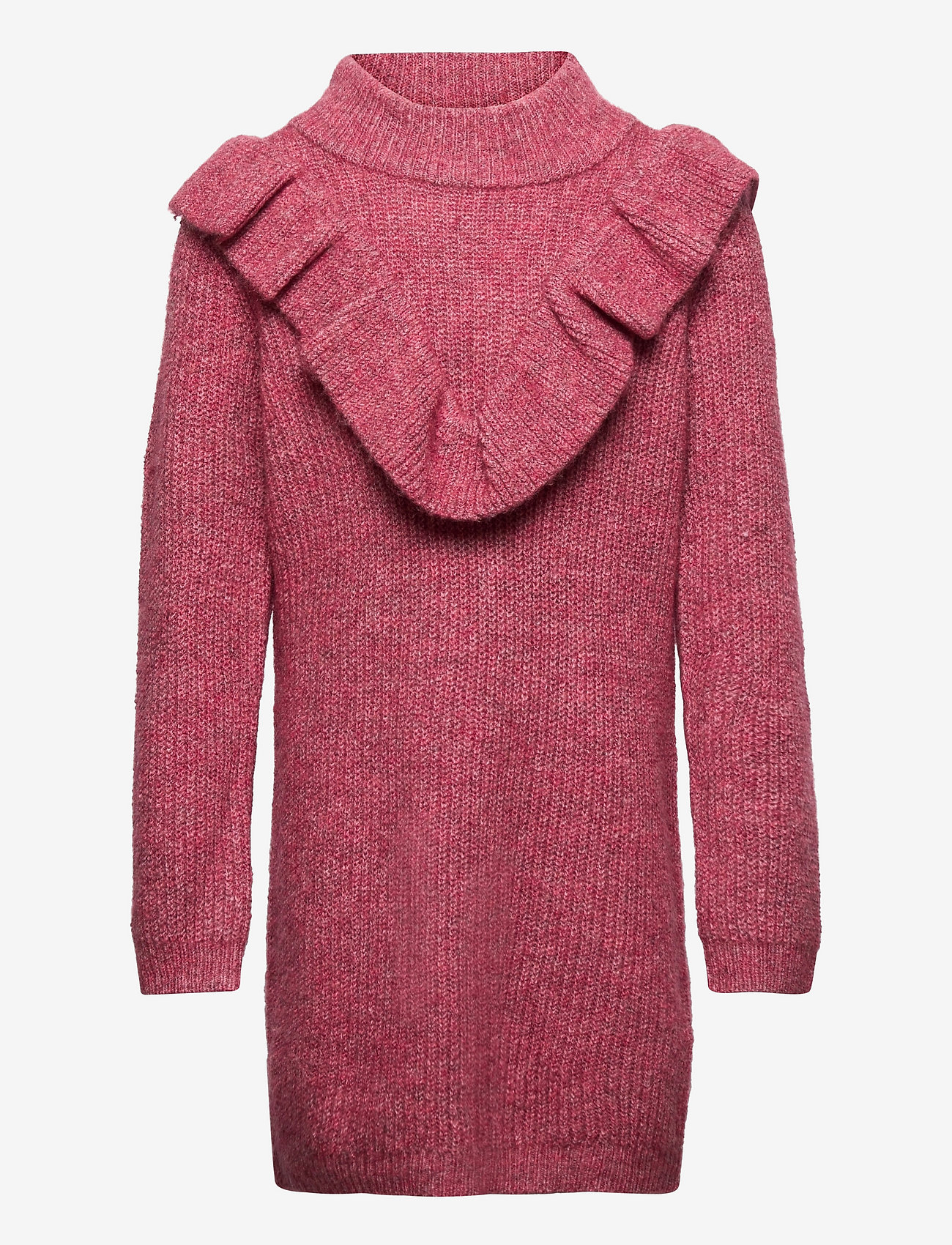 Kids Only - KONSTELLA LIFE L/S RUFFLE DRESS KNT - mauvewood - 0