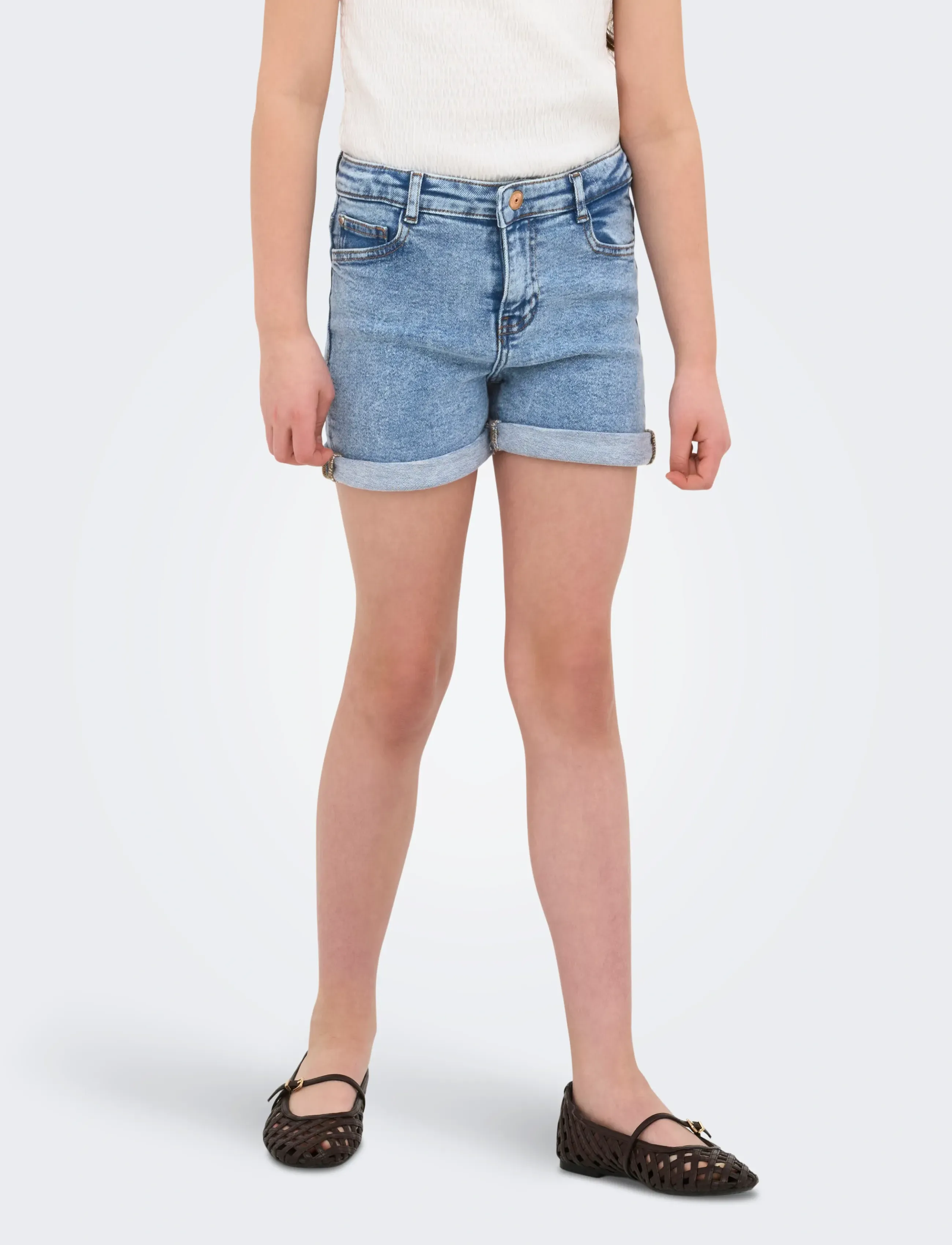 Kids Only KOGPHINE SHORTS DNM AZG668 NOOS - Shorts - LIGHT BLUE DENIM / blue