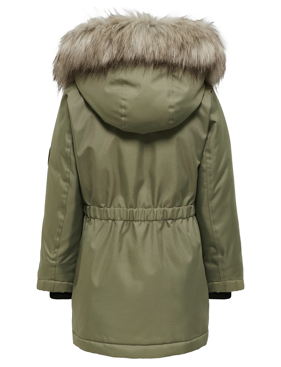 Kids Only - KOGIRIS LIFE FUR PARKA OTW NOOS - parkas - aloe - 1