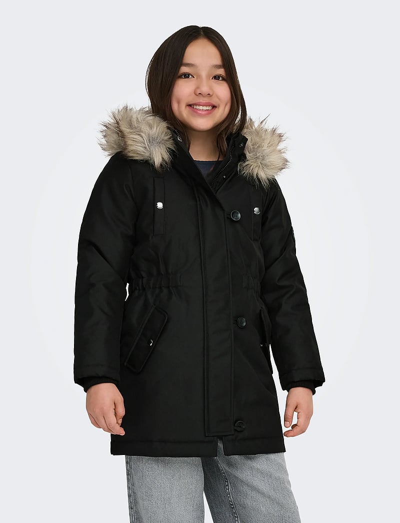 Kids Only - KOGIRIS LIFE FUR PARKA OTW NOOS - parkas - black - 0
