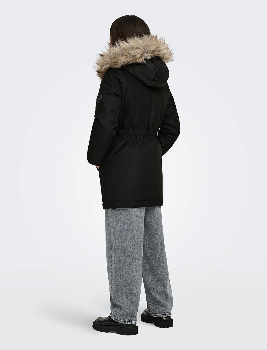 Kids Only - KOGIRIS LIFE FUR PARKA OTW NOOS - parkas - black - 3