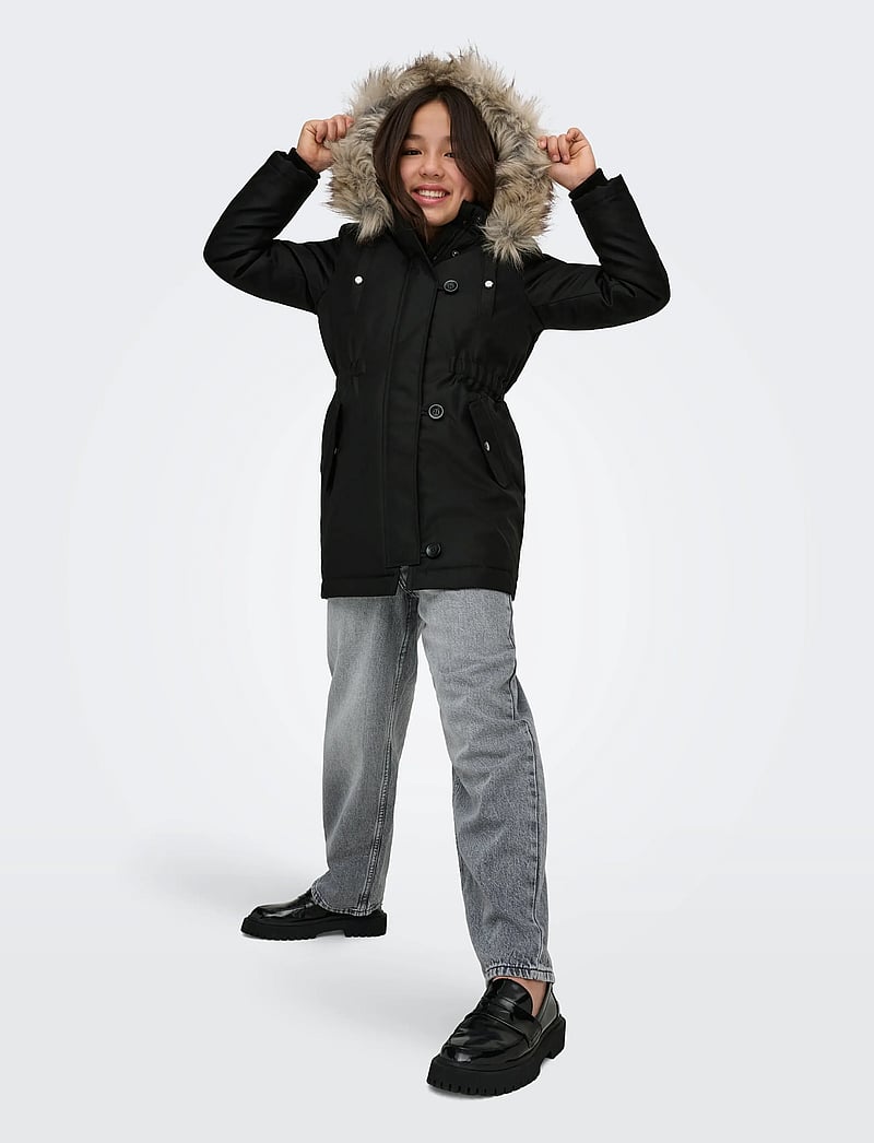 Kids Only - KOGIRIS LIFE FUR PARKA OTW NOOS - parkas - black - 4